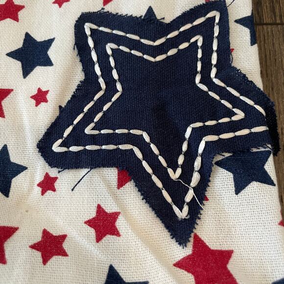 STARS & STRIPES Set of 3 USA Pom Pom 100% Cotton Kitchen Tea Towels 20x28 NEW - Picture 8 of 12